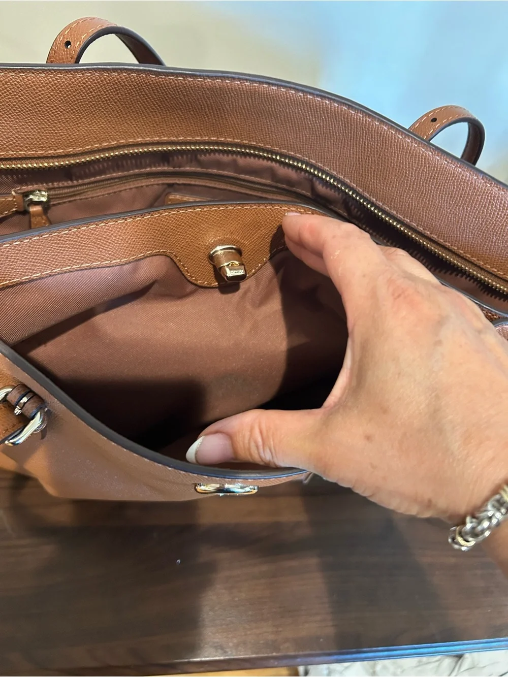 Coach classic leather